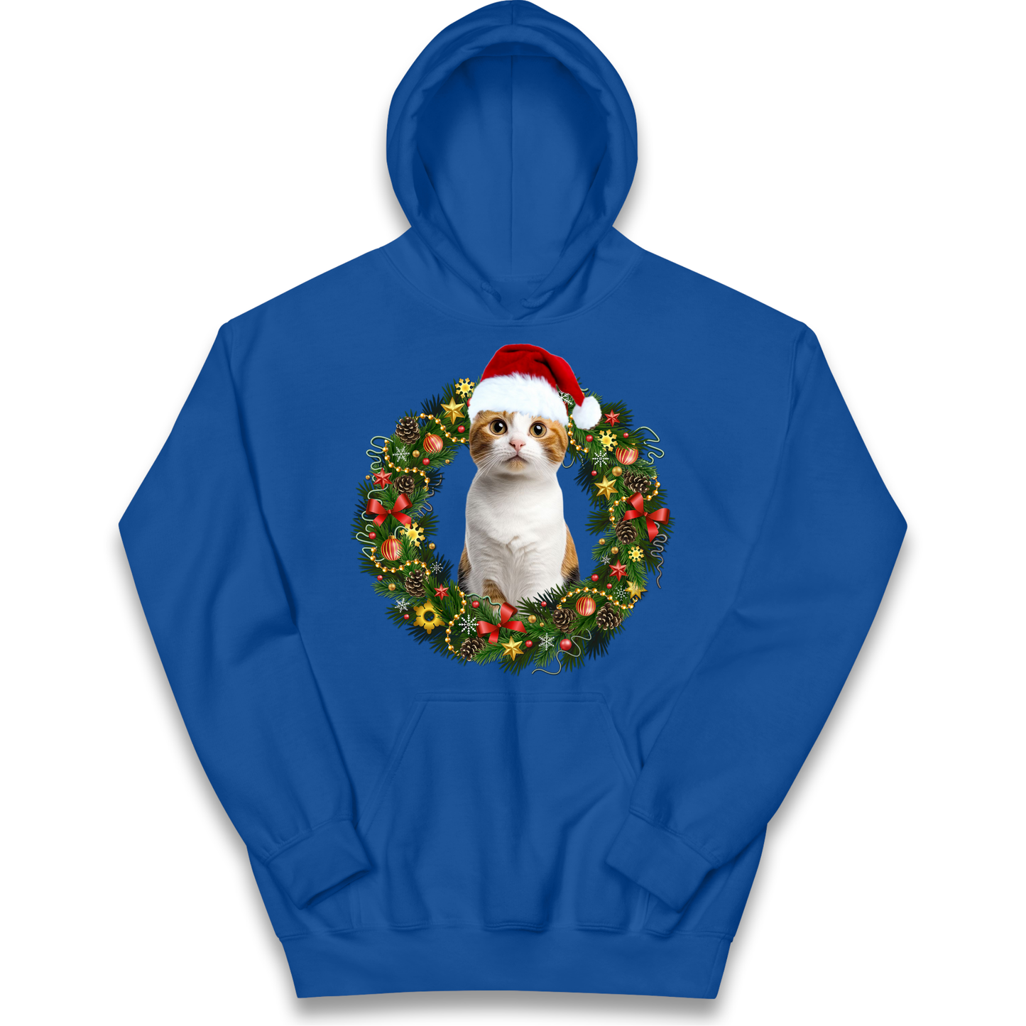 Cat Christmas kids hoodie