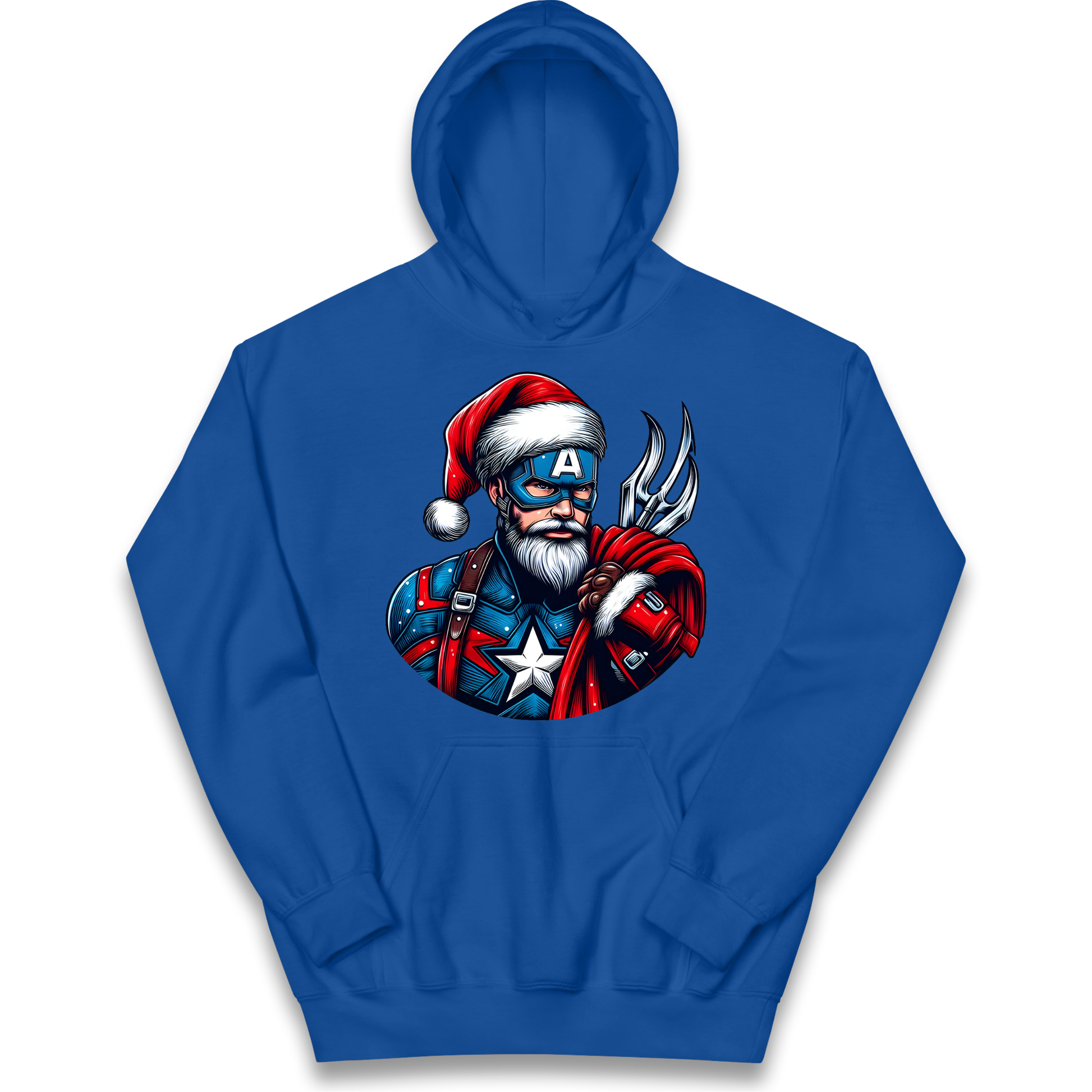 Captain America Santa kids hoodie