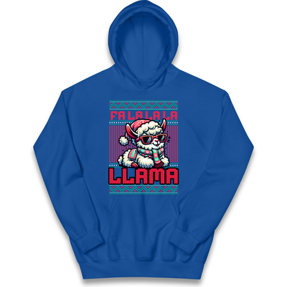 FA LA LA LA LLAMA kids hoodie