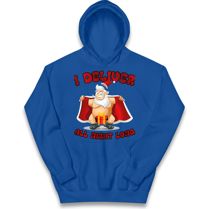 Santa Claus I Deliver All Night Long Christmas kids hoodie