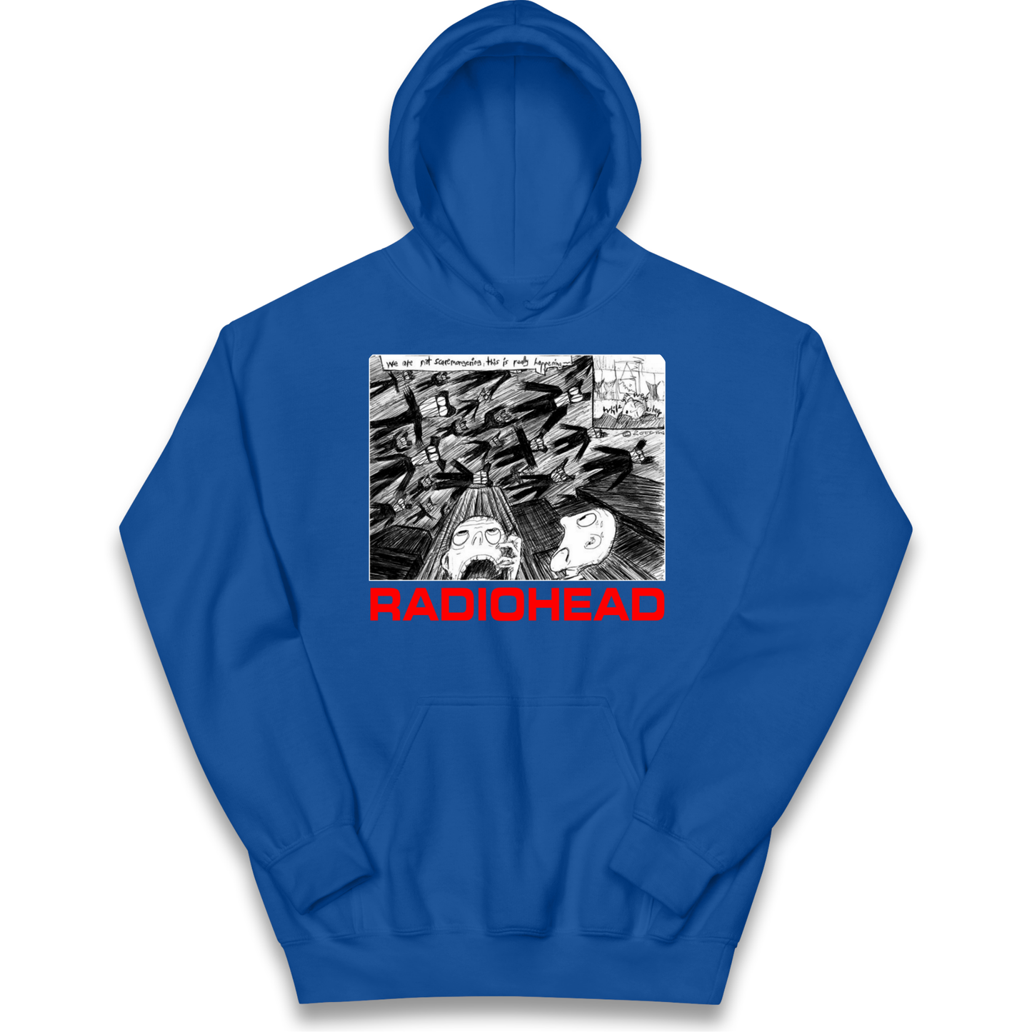 Radiohead We Are Not Screaming kids hoodie