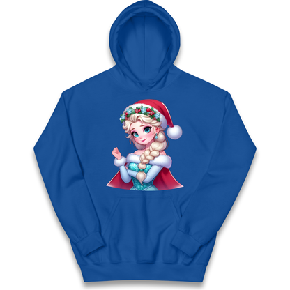 Elsa Frozen Santa kids hoodie