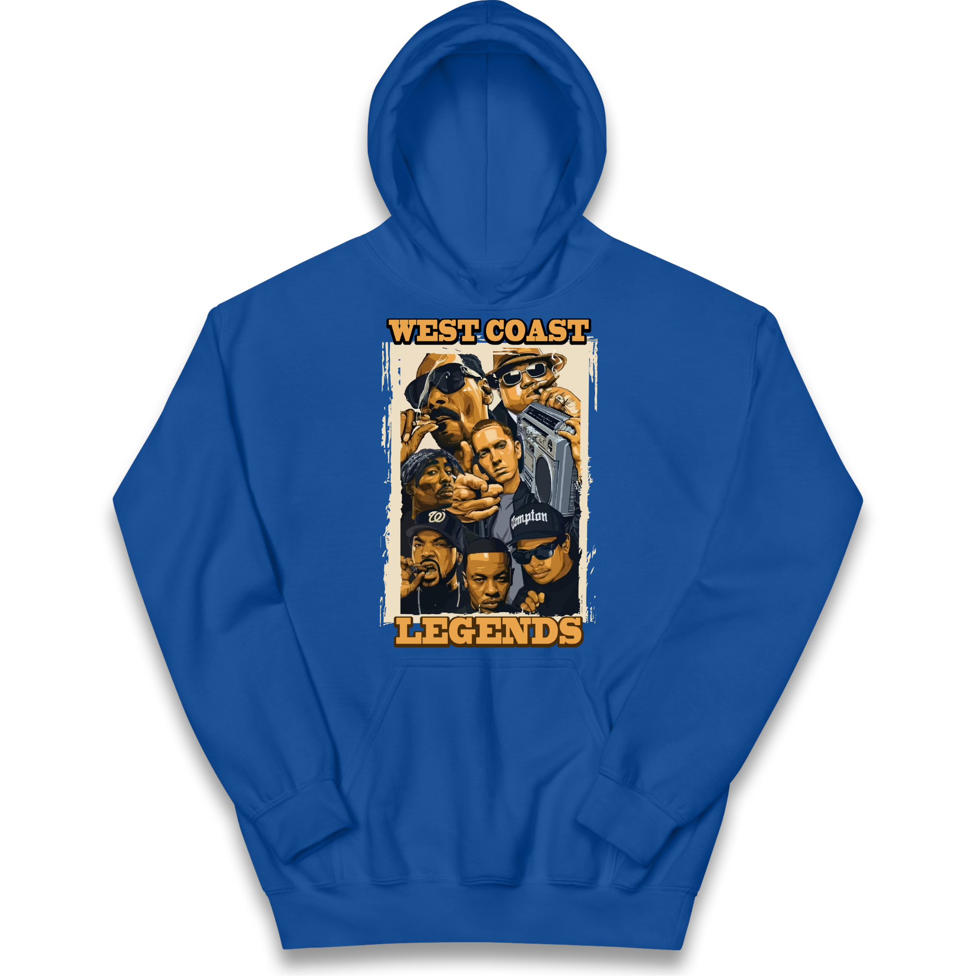 West Coast Legends Rappers kids hoodie