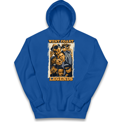 West Coast Legends Rappers kids hoodie