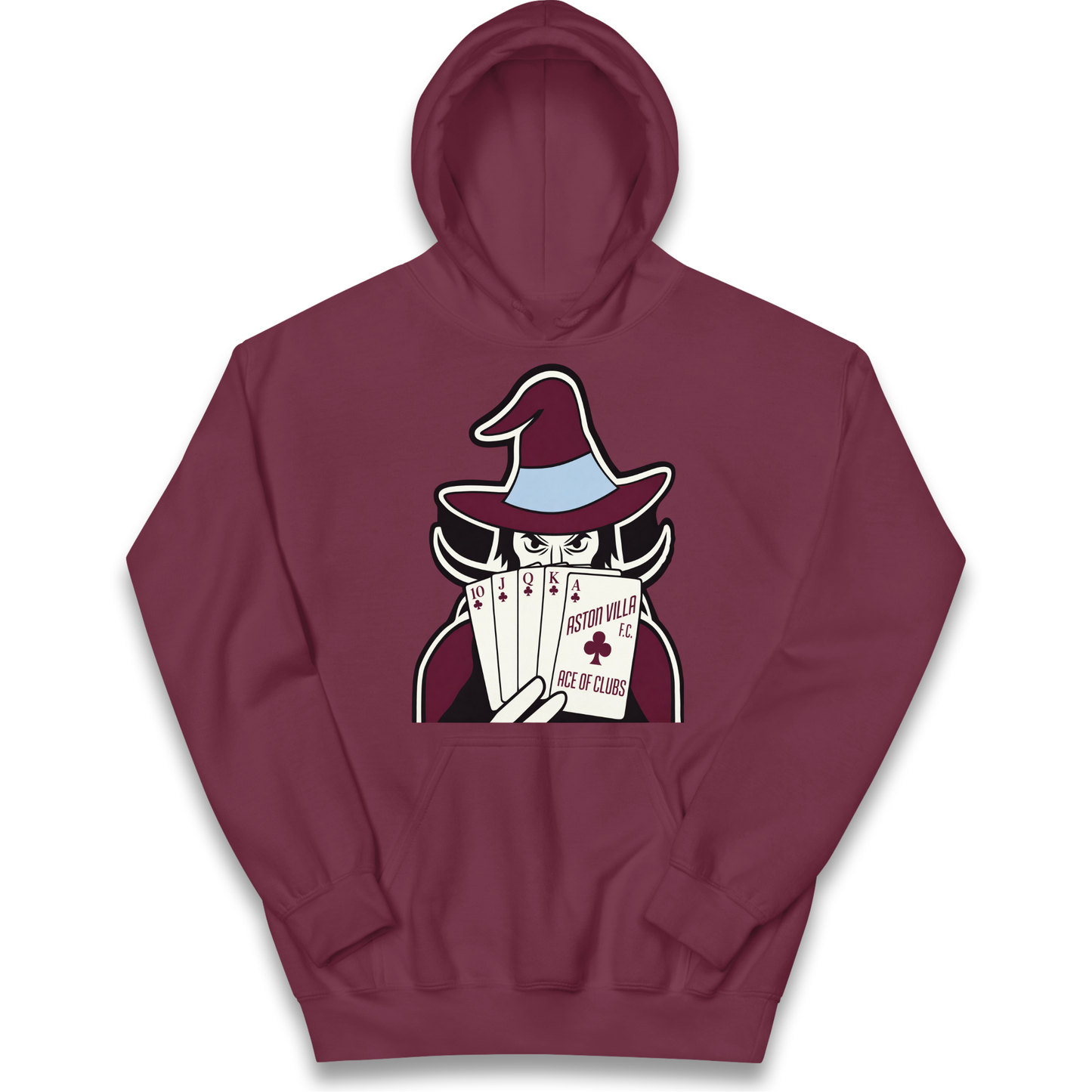 Aston Villa Ace of Clubs Banner Kids Hoodie