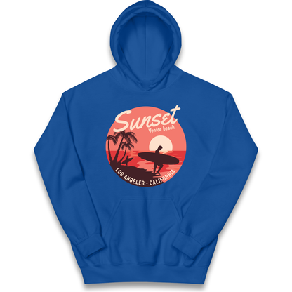 Sunset Venice Beach kids hoodie