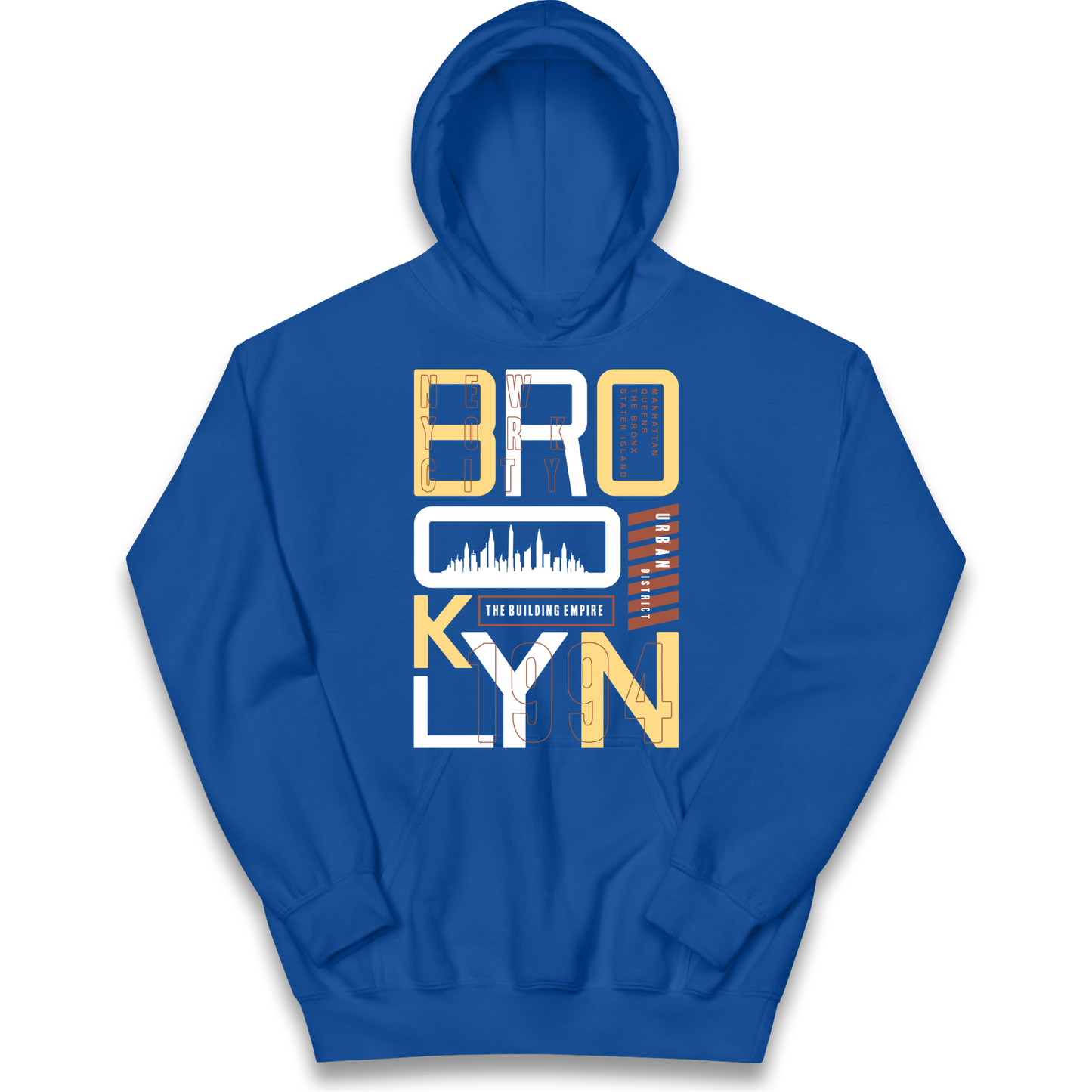 Brooklyn New York Urban District kids hoodie