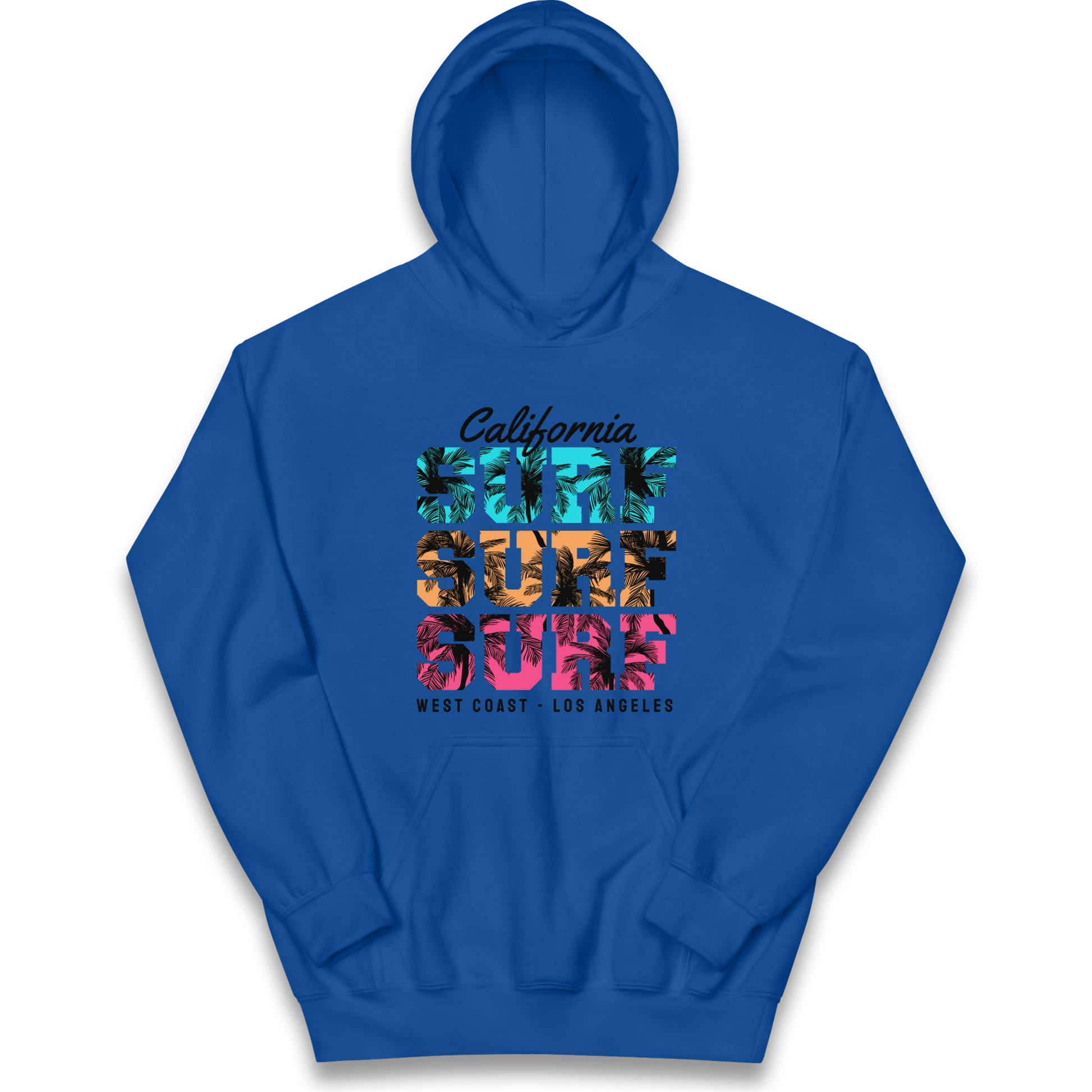 California Surf Surf Surf kids hoodie