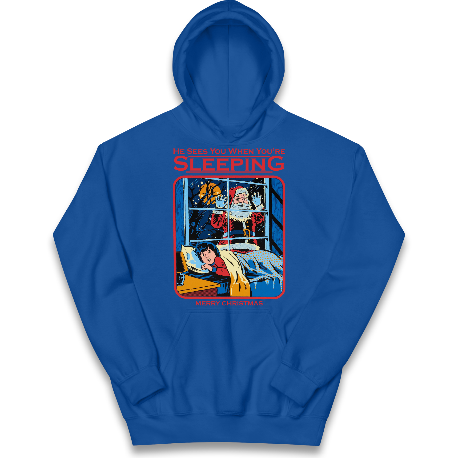 Creepy Santa Claus Christmas kids hoodie