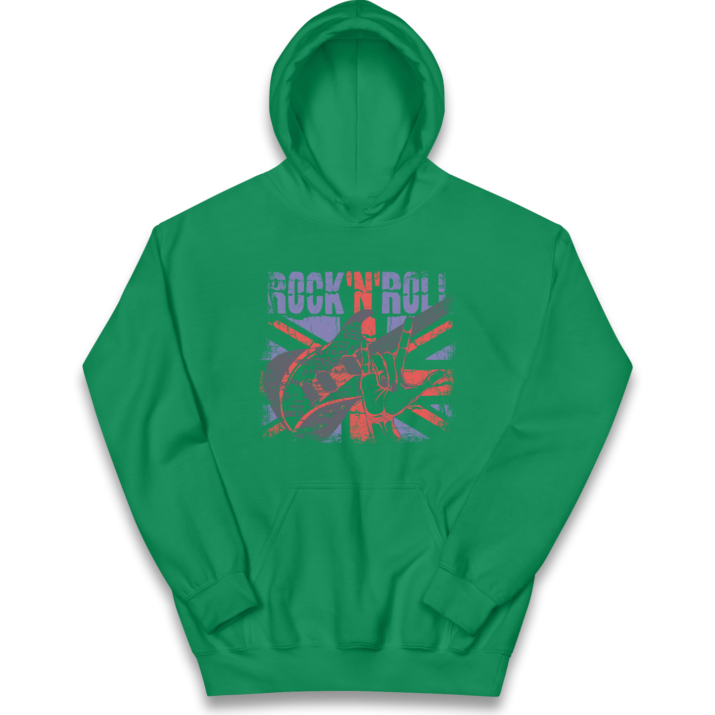 Rock N Roll Union Jack kids hoodie