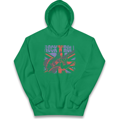 Rock N Roll Union Jack kids hoodie