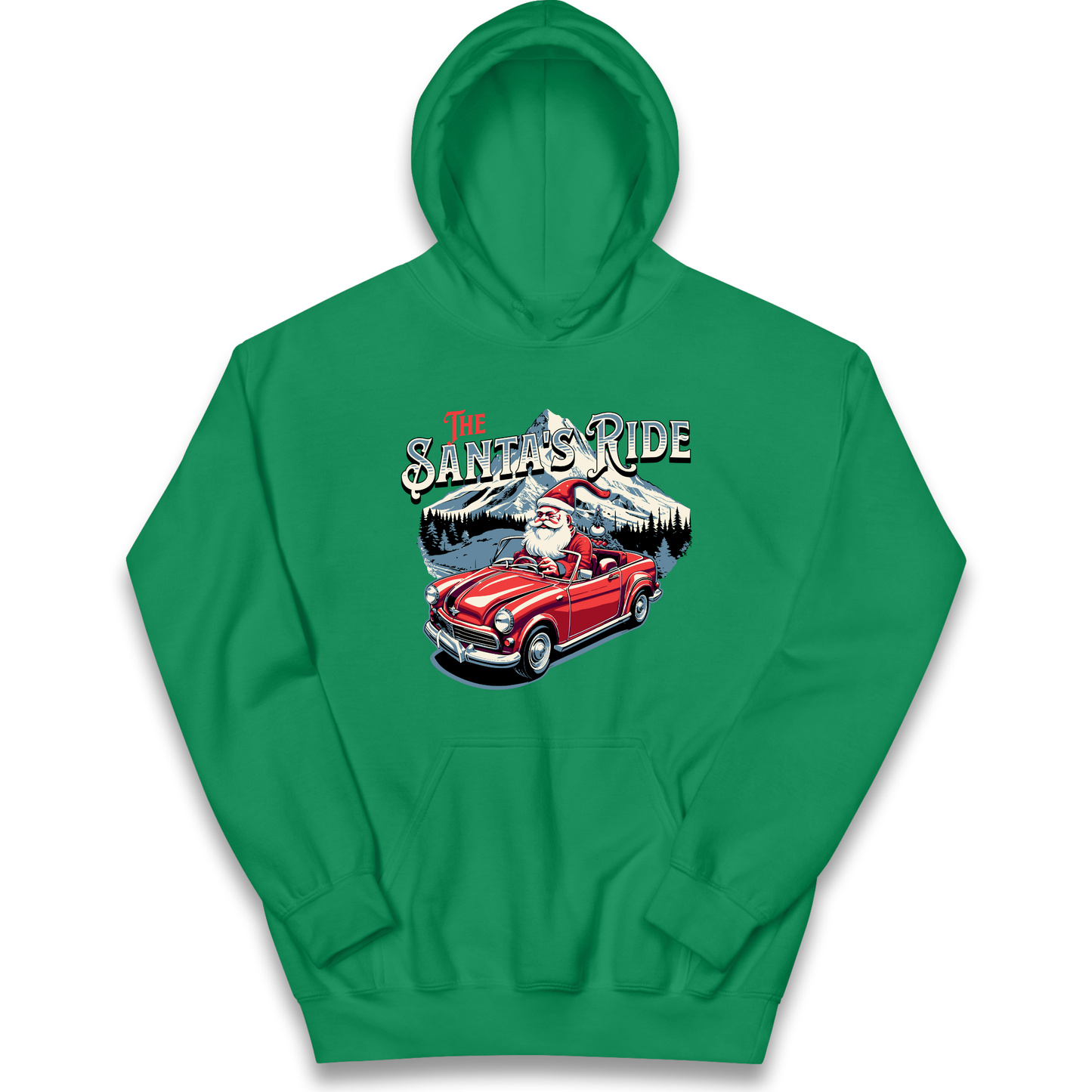 The Santas Ride Christmas kids hoodie