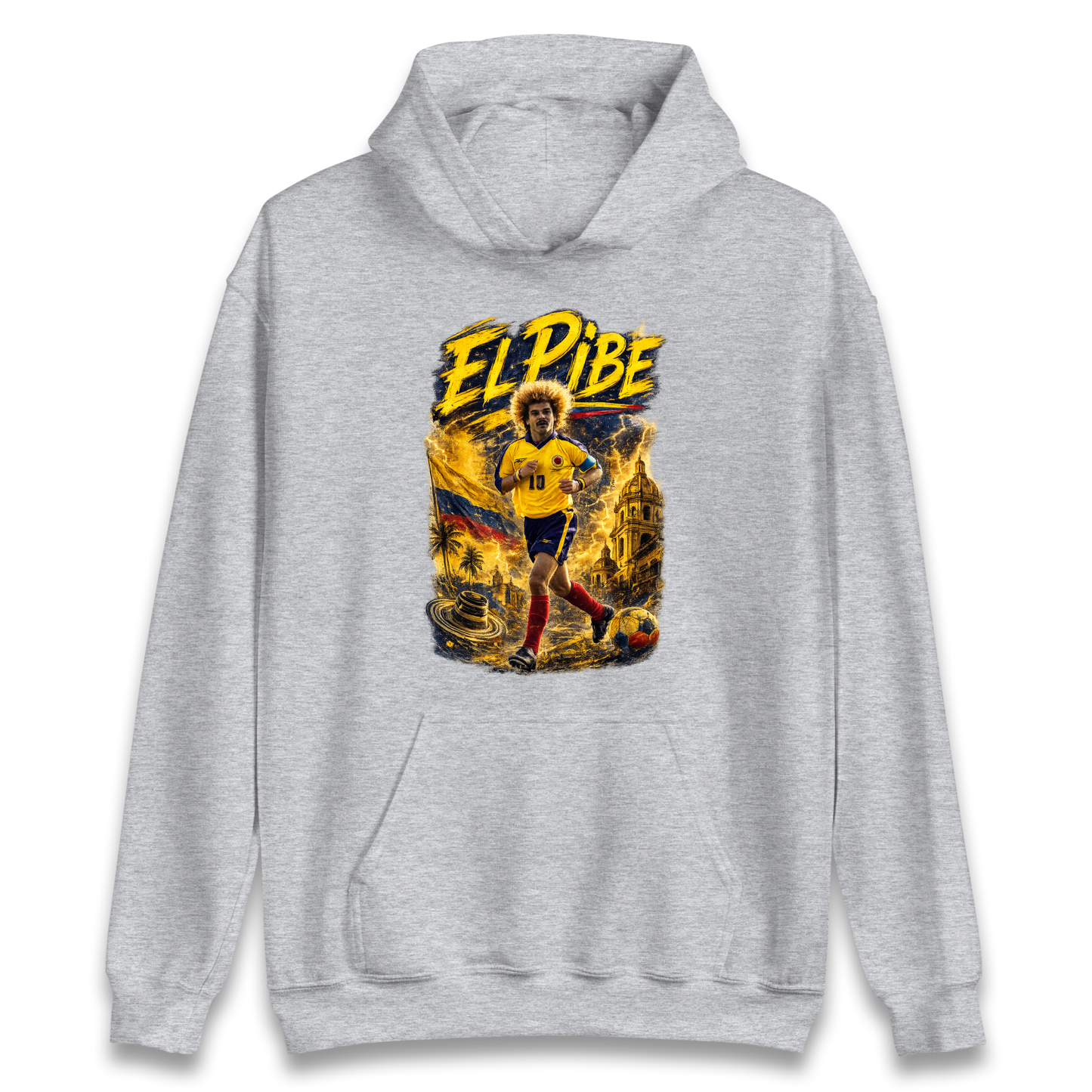 Carlos Valderrama Colombia Football Hoodie