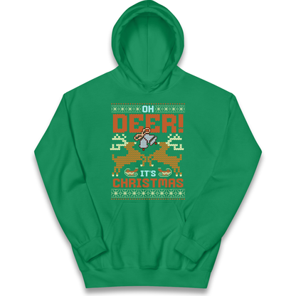 Oh Deer its Christmas kids hoodie