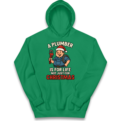 Plumber Christmas Kids Hoodie