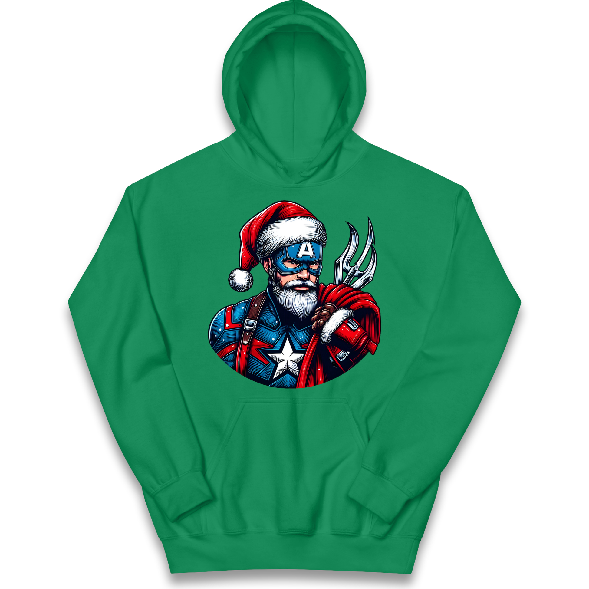 Captain America Santa kids hoodie