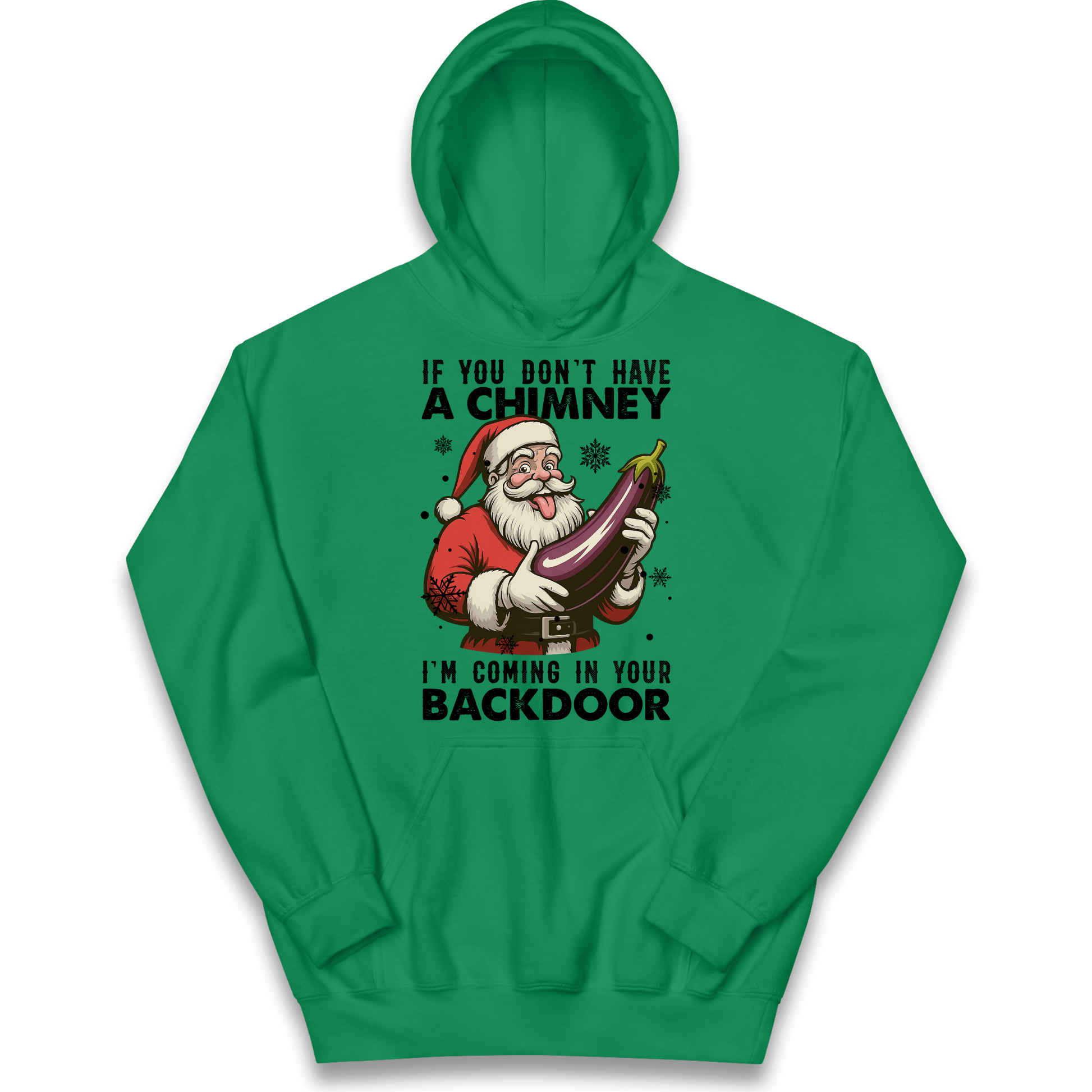 Santa Back Door Kids Hoodie