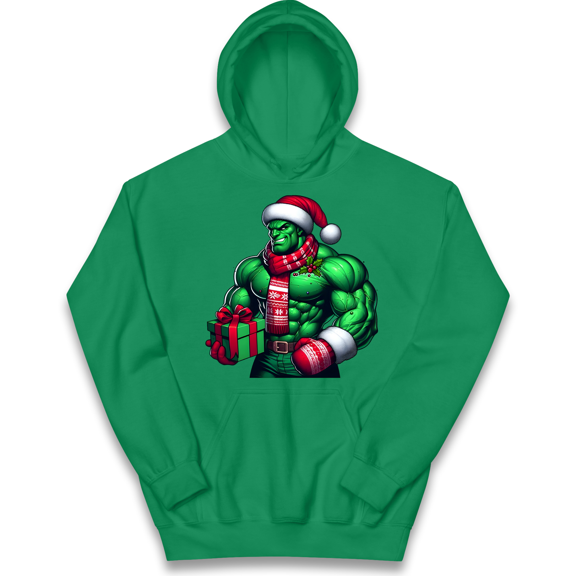 The Hulk Santa kids hoodie