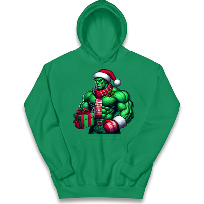 The Hulk Santa kids hoodie