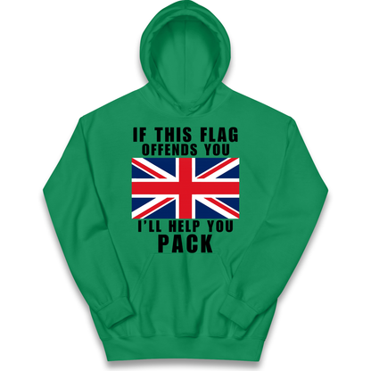 If This Flag Offends You I Will Help You Pack kids hoodie