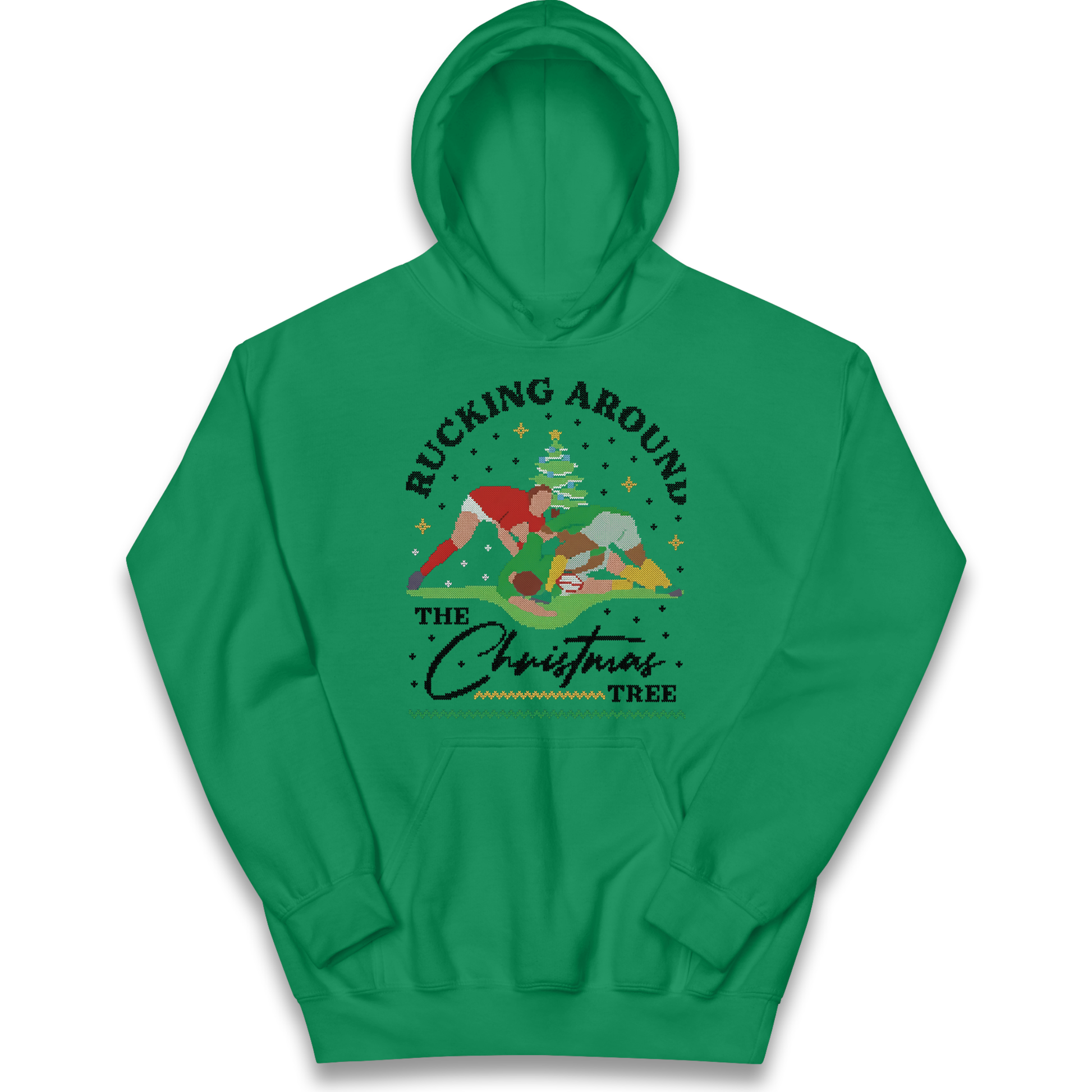Rugby Christmas Kids Hoodie