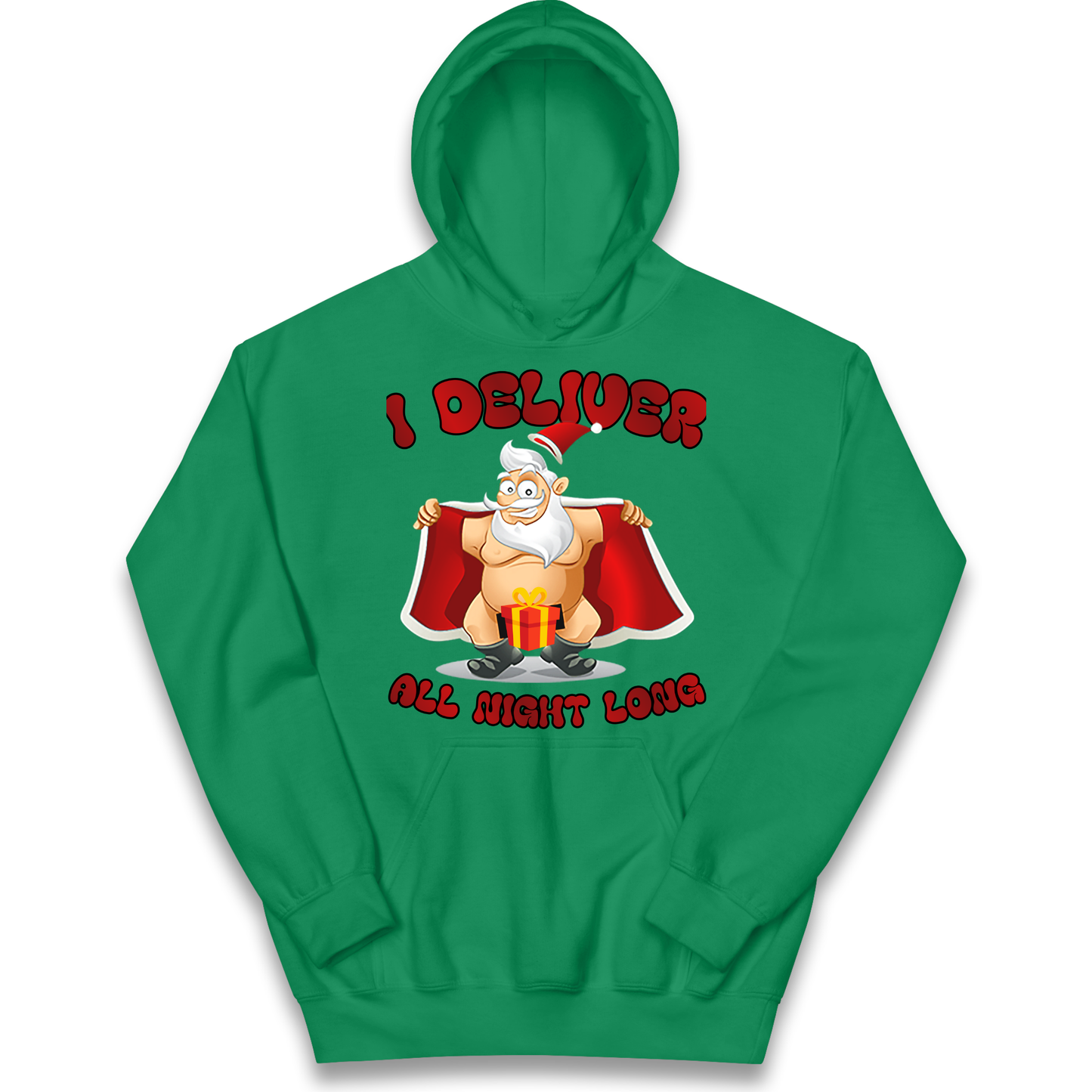 Santa Claus I Deliver All Night Long Christmas kids hoodie