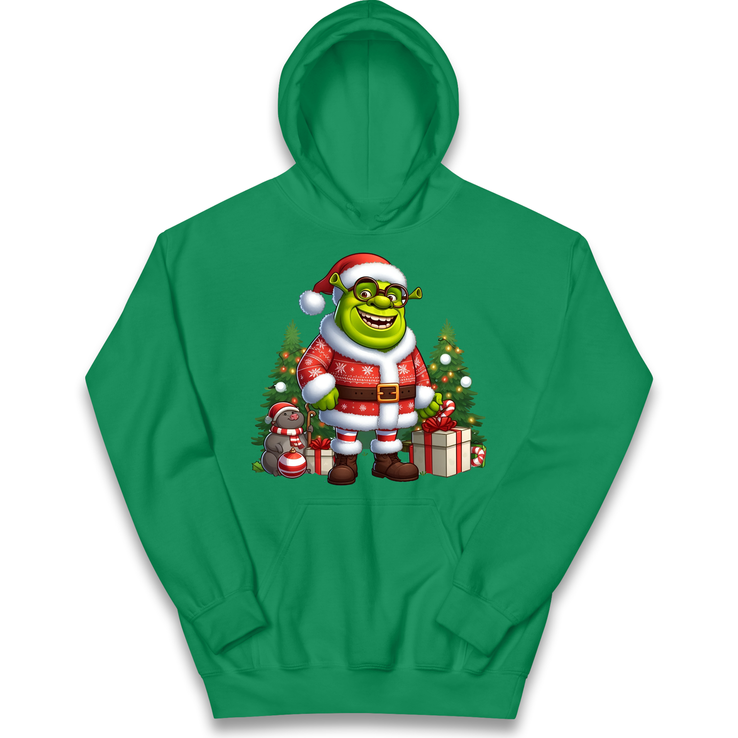 Shrek Santa Claus Presents kids hoodie