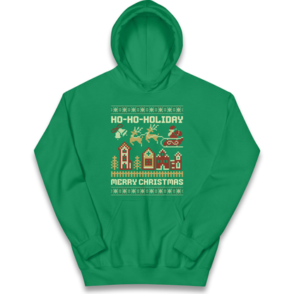Have Yourself a HO HO HOLIDAY Christmas kids hoodie