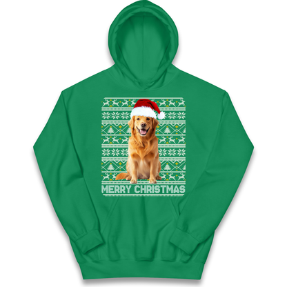 Merry Christmas Dog kids hoodie