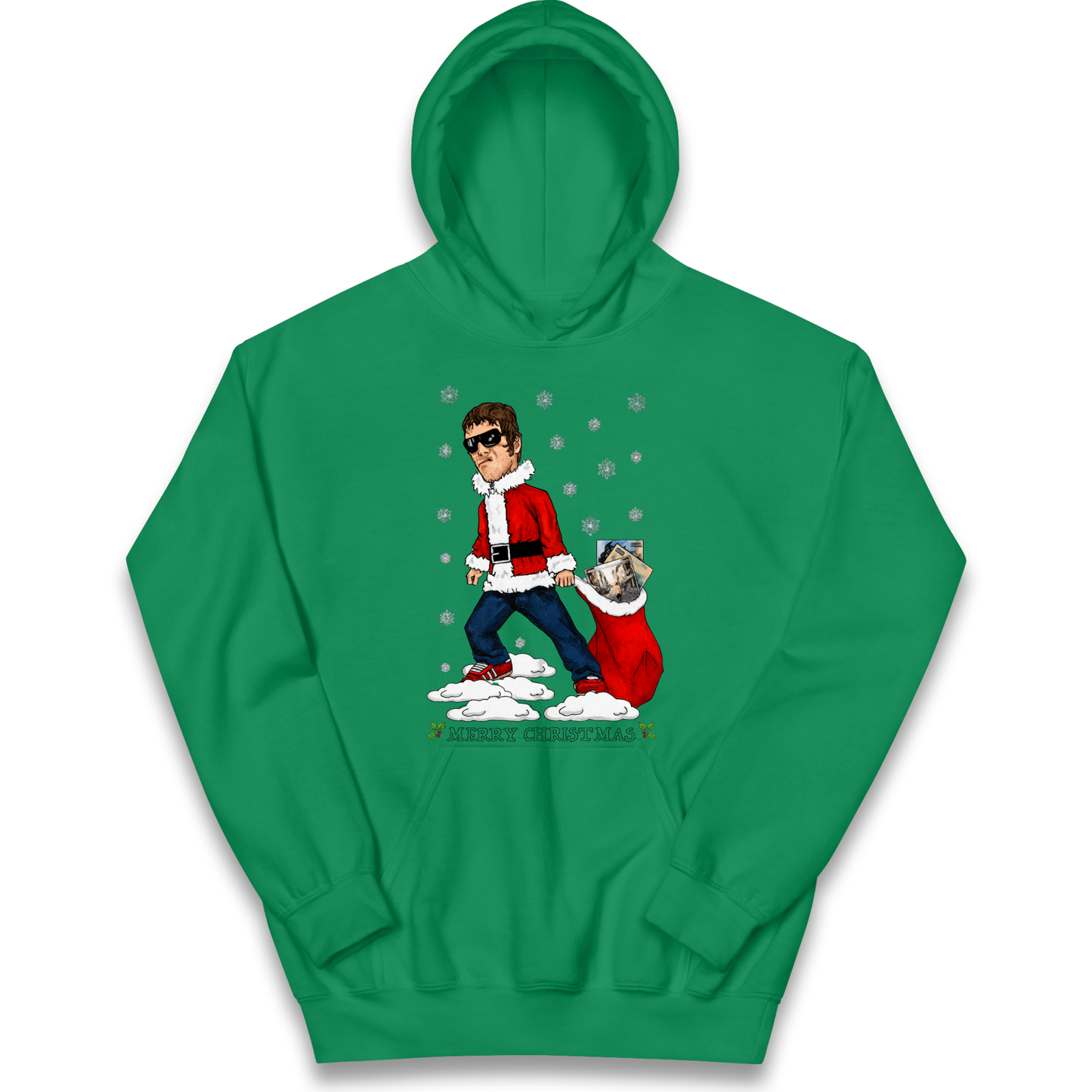 Liam Gallagher Christmas Santa kids hoodie
