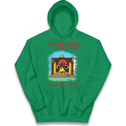 Chestnuts Roasting On An Open Fire Christmas kids hoodie