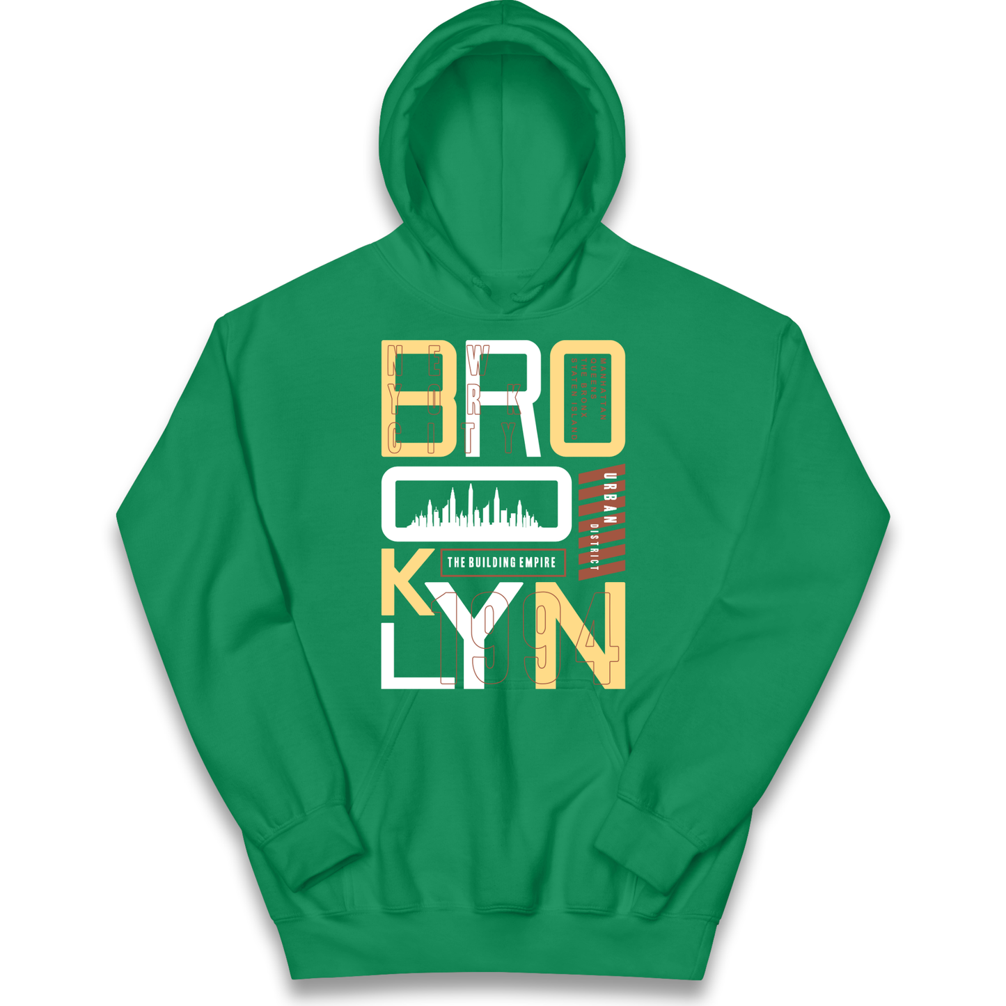 Brooklyn New York Urban District kids hoodie