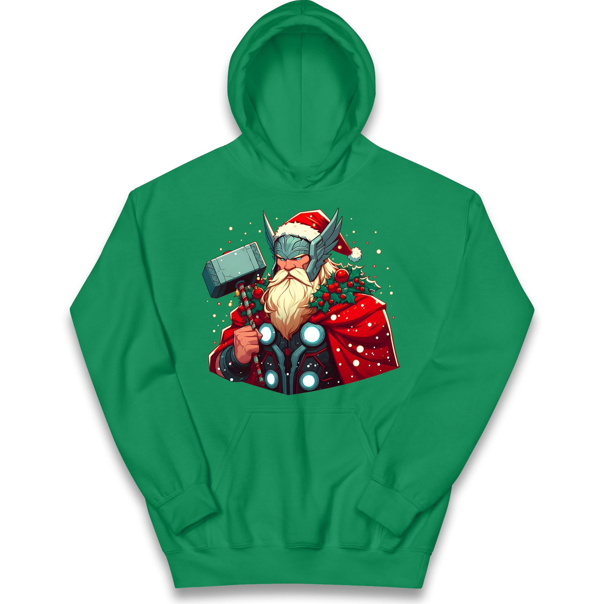 Viking Thor Santa kids hoodie