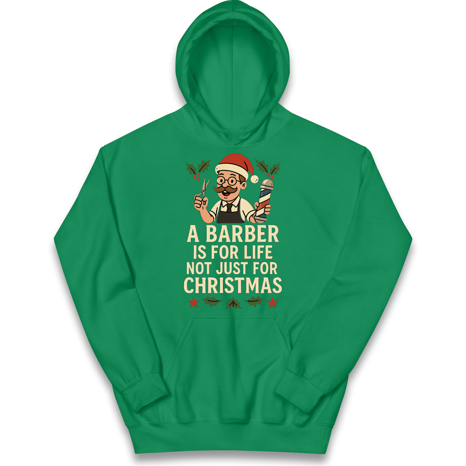 Barber Christmas Kids Hoodie