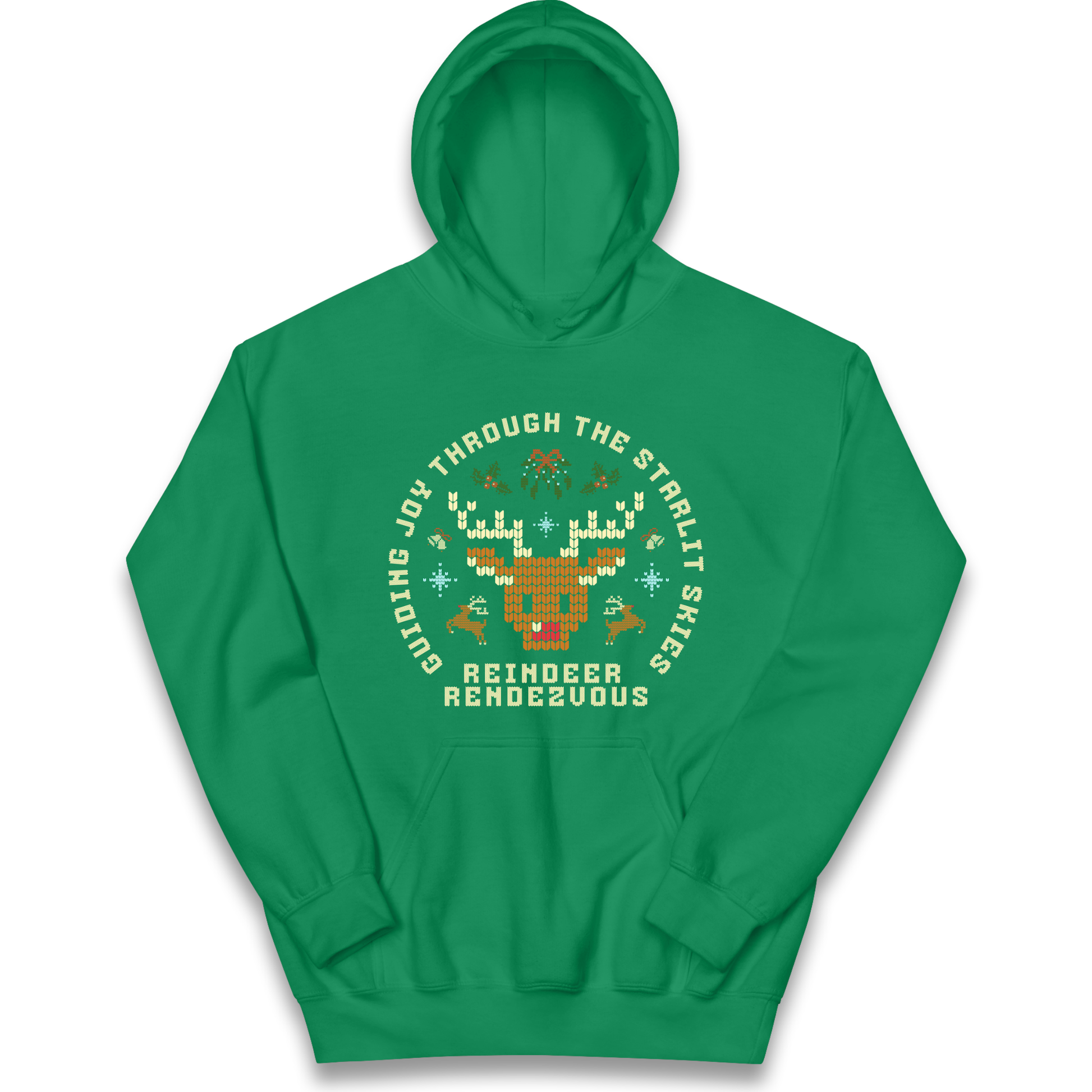 Reindeer Rendezvous Christmas kids hoodie