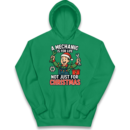 Mechanic Christmas Kids Hoodie