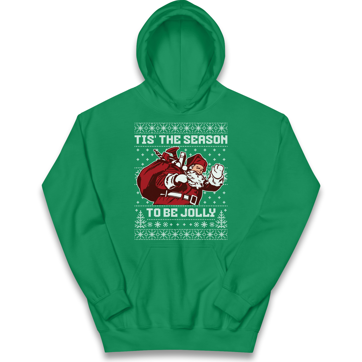 Tis The Season To Be Jolly Christmas kids hoodie