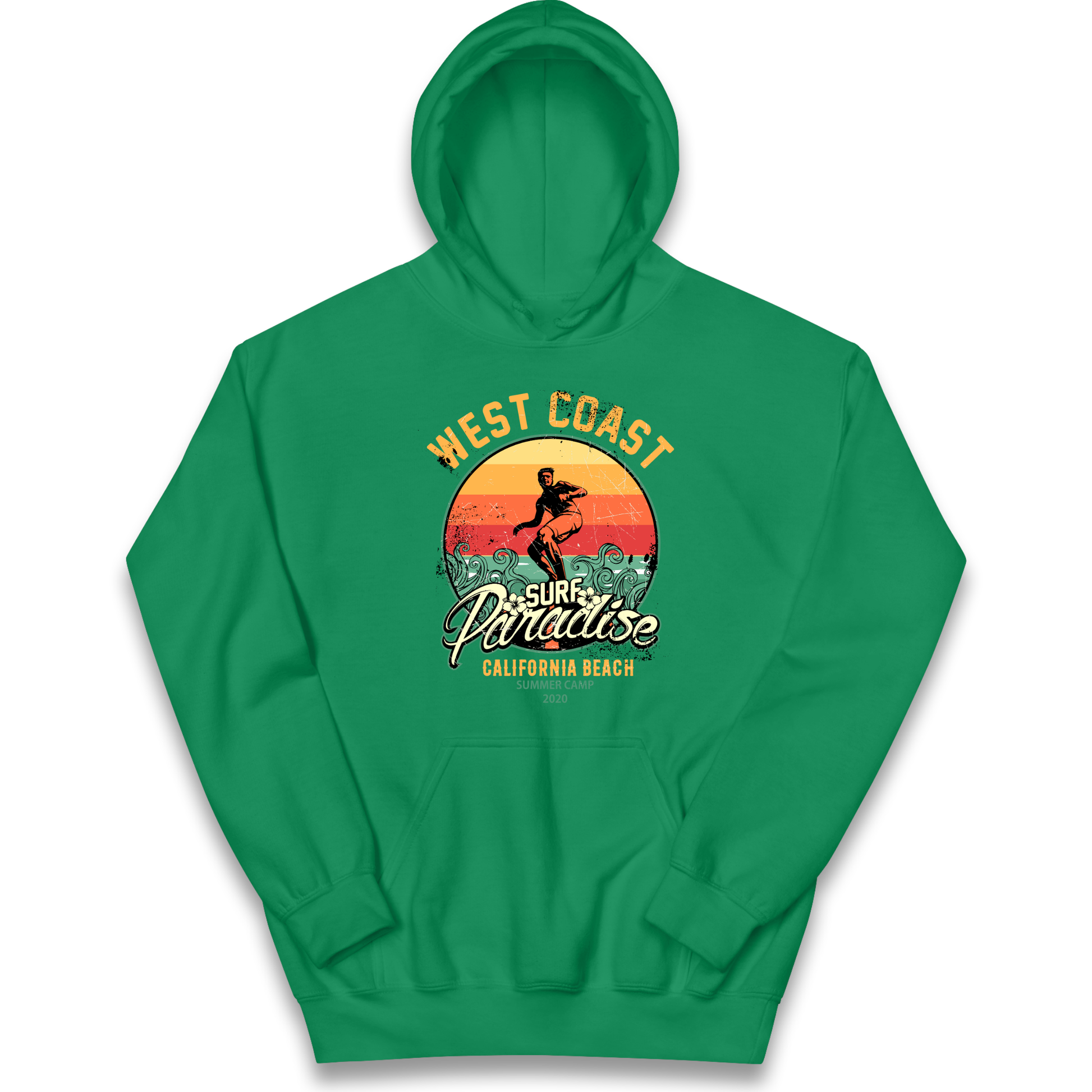 West Coast Surf Paradise kids hoodie