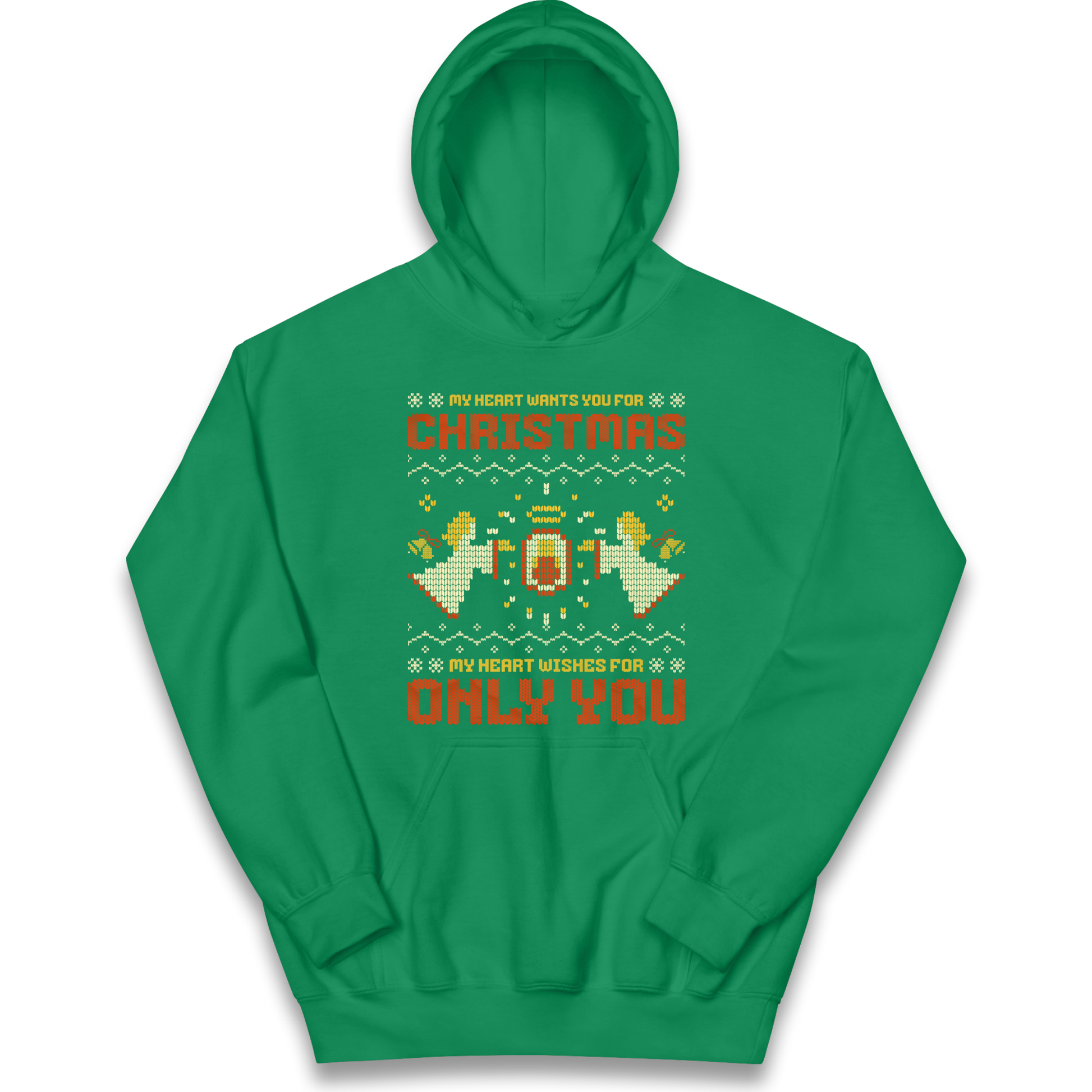 My Heart Wants You For Christmas Only You Christmas kids hoodie
