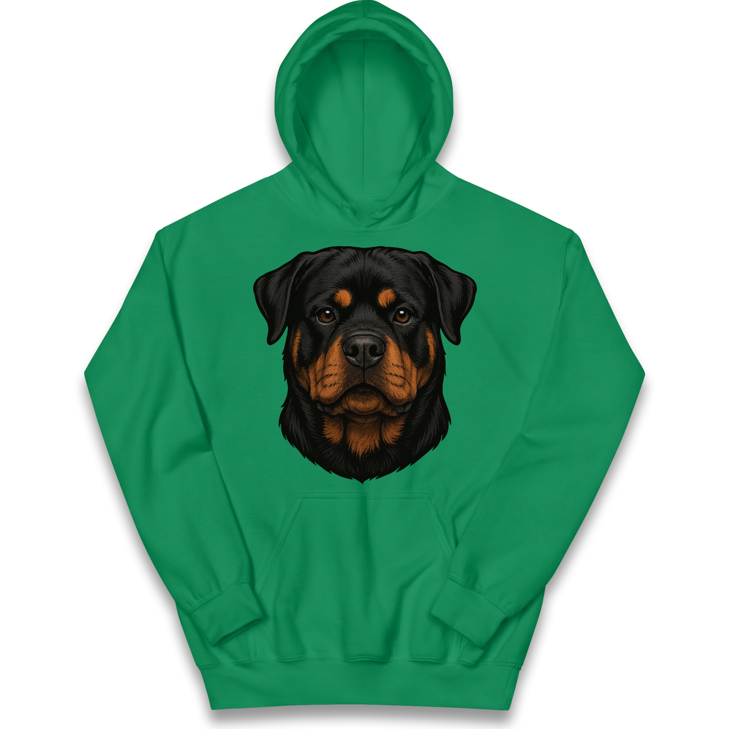 Rottweiler Face kids hoodie