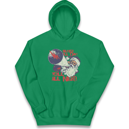 Sleigh All Day Yell All Night Santa Christmas kids hoodie