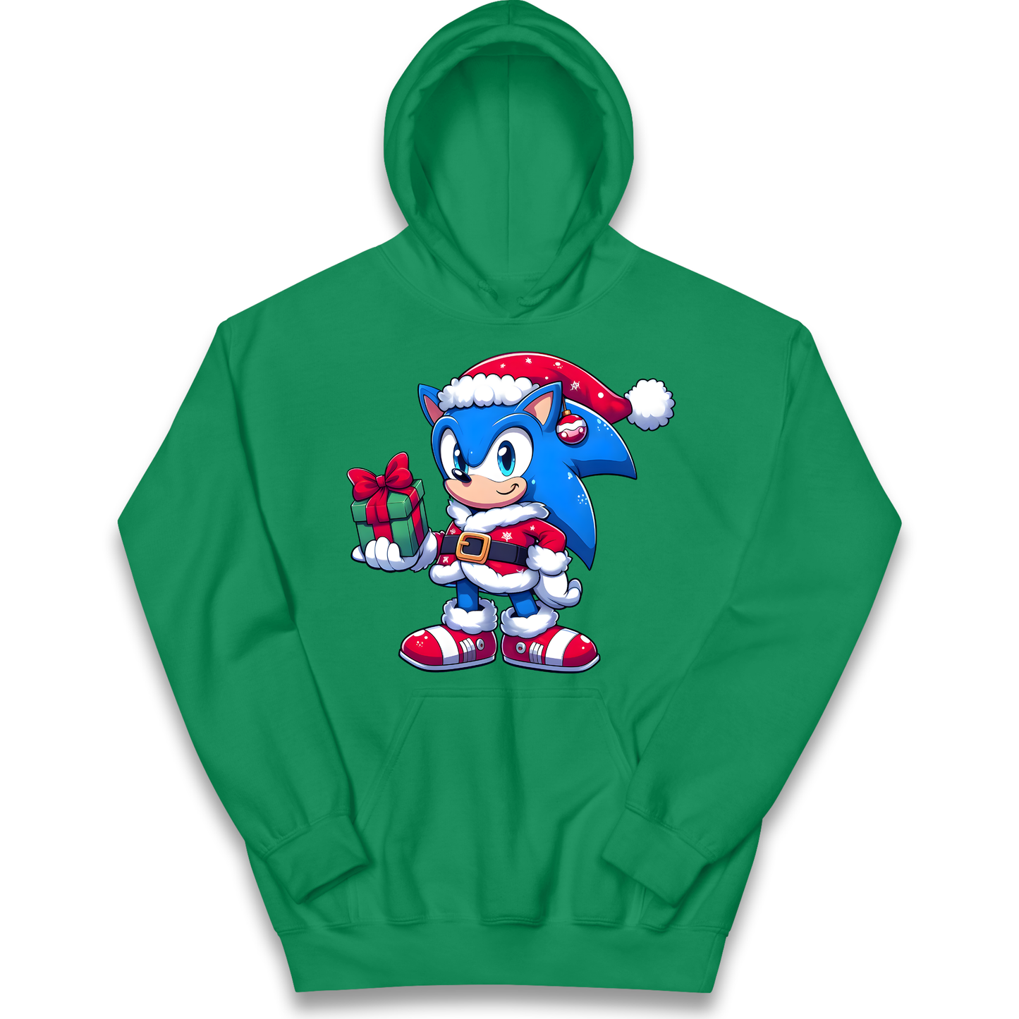 Sonic The Hedgehog Santa kids hoodie