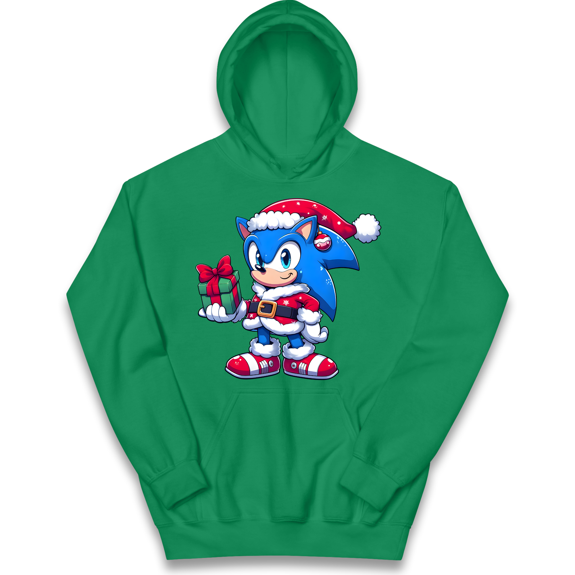 Sonic The Hedgehog Santa kids hoodie