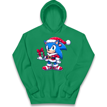 Sonic The Hedgehog Santa kids hoodie