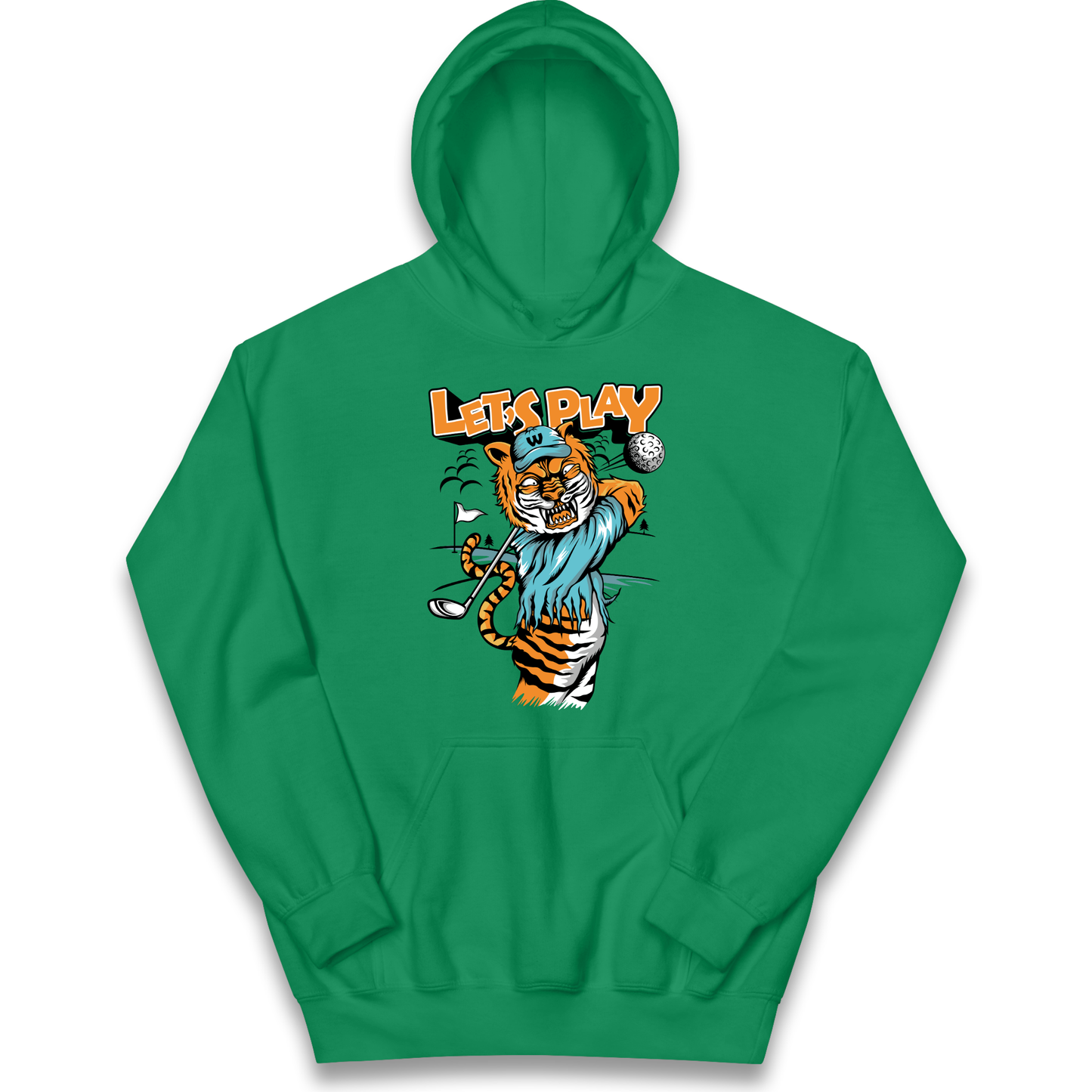 Lets Play Golf Tiger kids hoodie