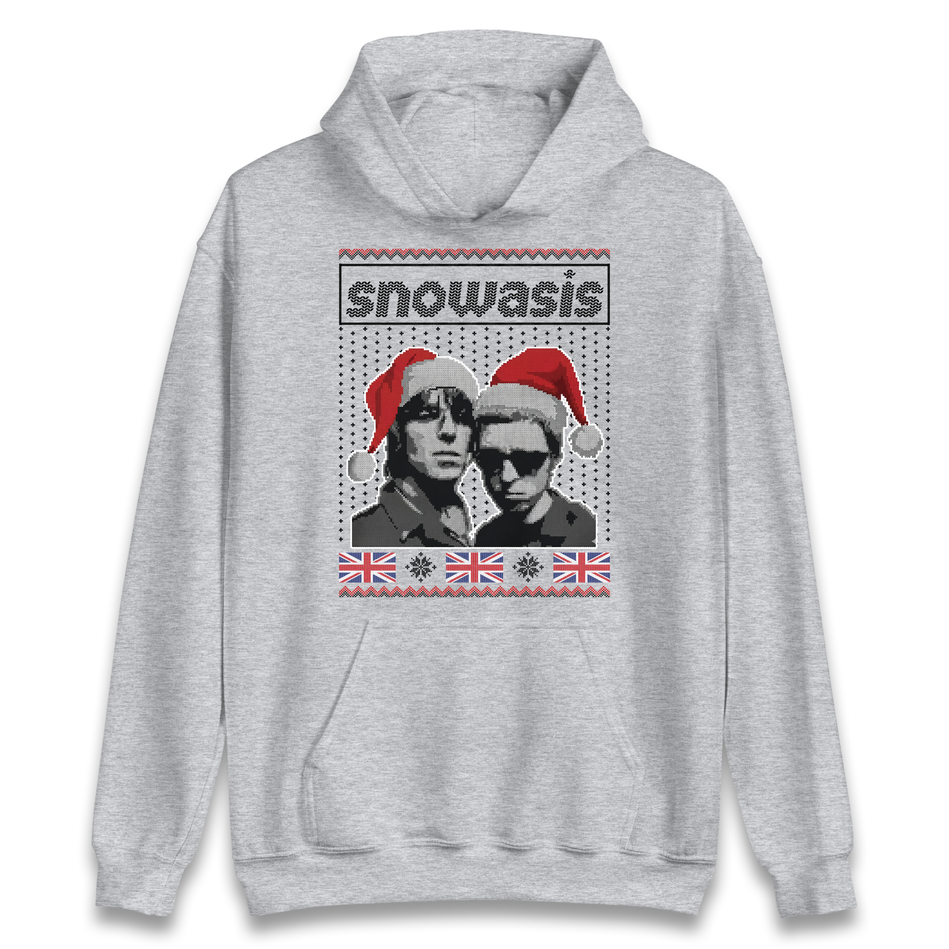 Snowasis Union Jack Christmas Hoodie