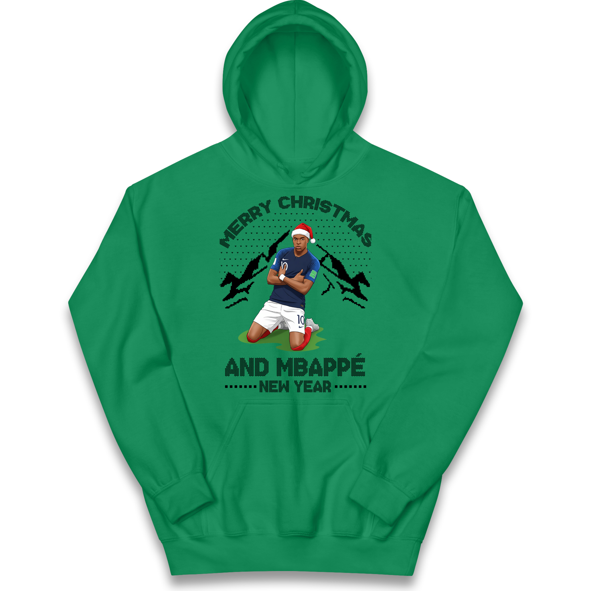 Mbappe Christmas Kids Hoodie