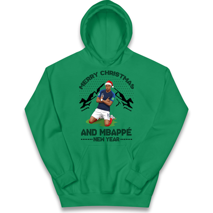 Mbappe Christmas Kids Hoodie