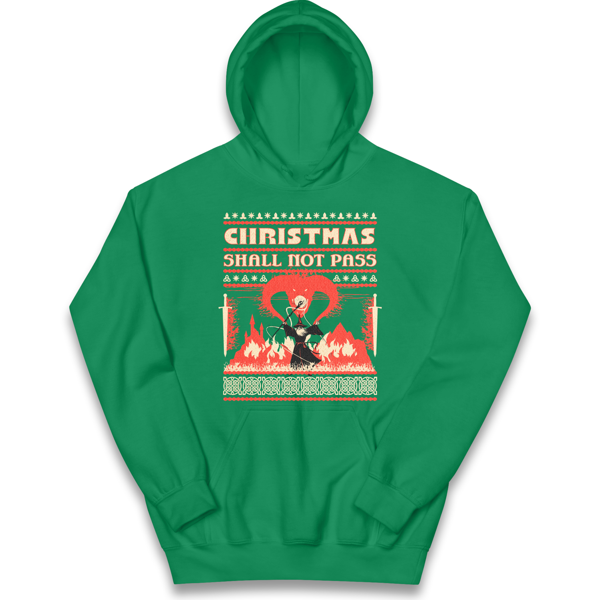 Christmas Shall Not Pass kids hoodie