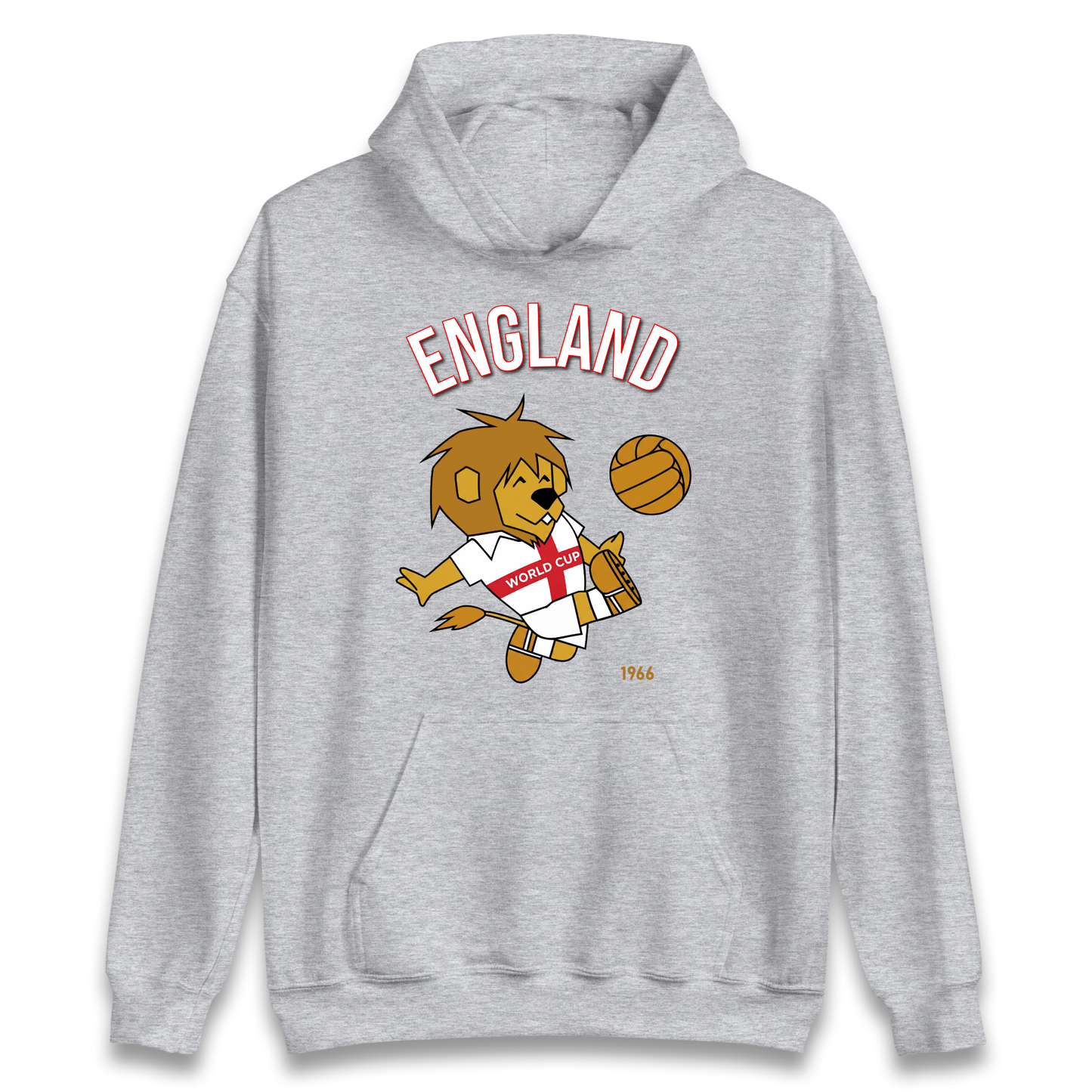 England World Cup Willie 1966 Football Hoodie